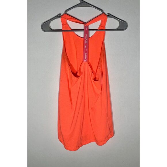 Nike Dri-FIT Women’s Orange Racerback Tank Top Size Small Athletic Shirt - Picture 4 of 4